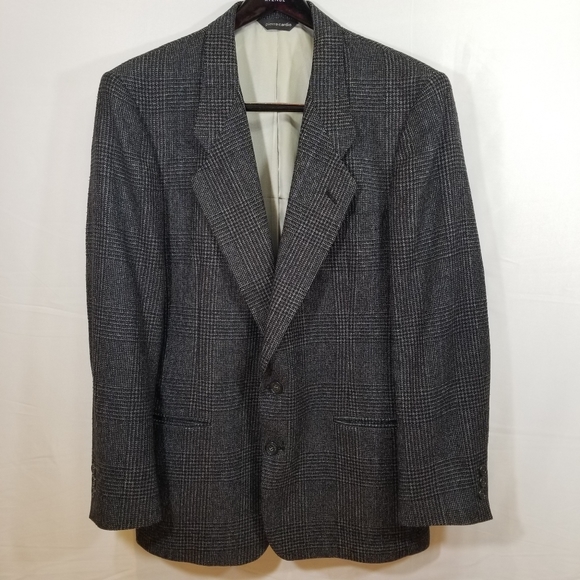 Pierre Cardin Sport Coat Blazer Check 40 R - Picture 6 of 16